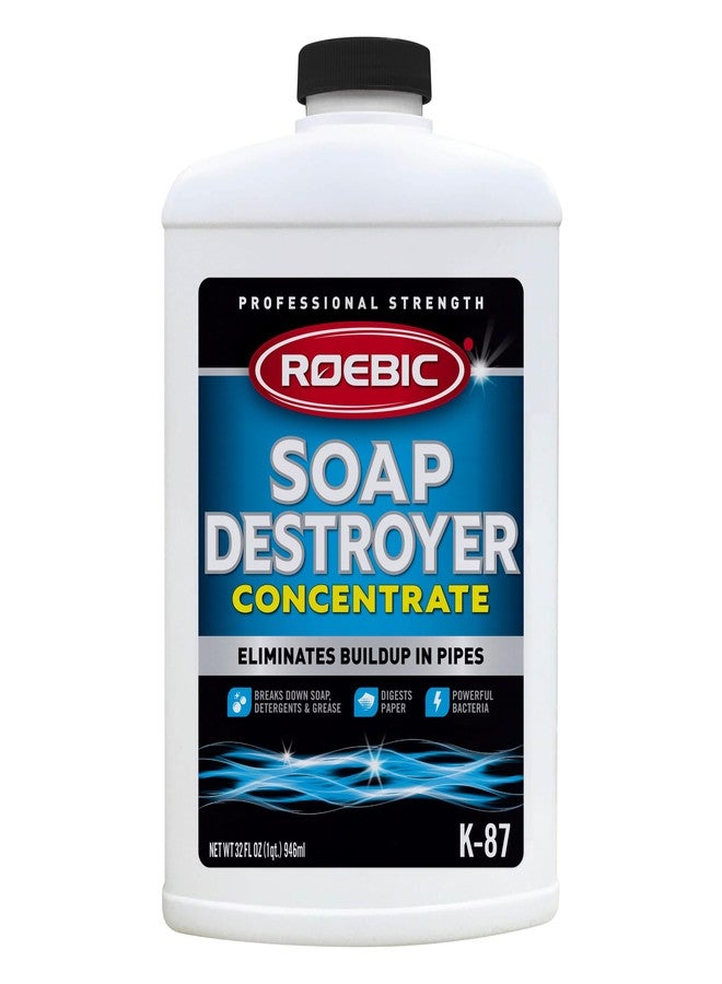Roebic K-87 Liquid SGP Soap, Grease and Paper Digester with Bacteria, Eliminates Buildup in Pipes and Protects from Clogs, Treats 1500 Gallons, 32 fl oz Concentrate - Image 1