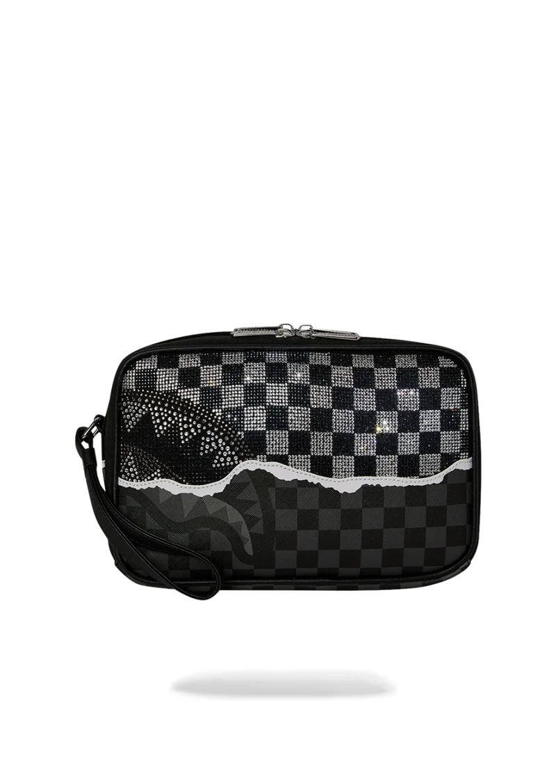 SPRAYGROUND SG GOLD DIAMOND TEAR TOILETRY BAG