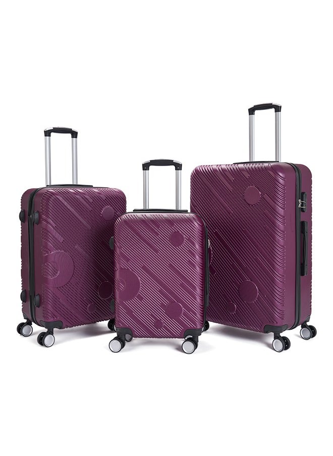 LIMRA Travel Bags From limra it consists of 3 luggage bags with a modern design and a solid maroon color  - Image 1