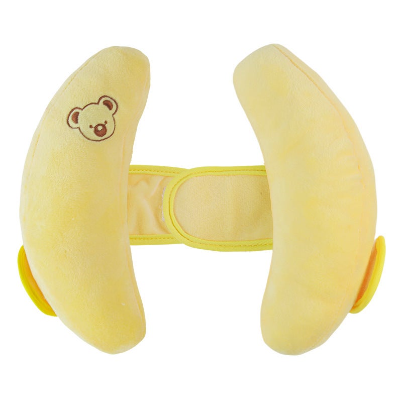 Adjustable child safety seat headrest/cart to protect cervical head(Yellow Head Restraint) - Image 1