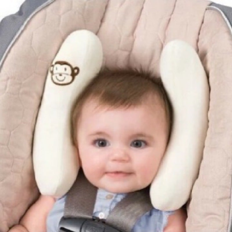 Adjustable child safety seat headrest/cart to protect cervical head(Yellow Head Restraint) - Image 2