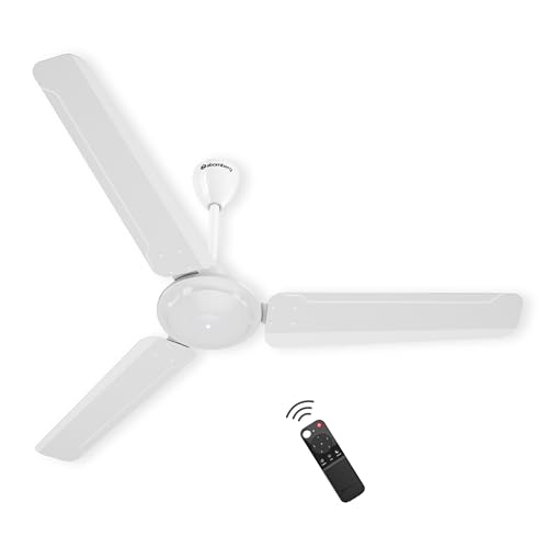 atomberg Ameza 1200mm BLDC Ceiling Fan for Living Room | With Remote | BEE 5 Star | Energy Saving | 2 Year Warranty | Gloss White - Image 1