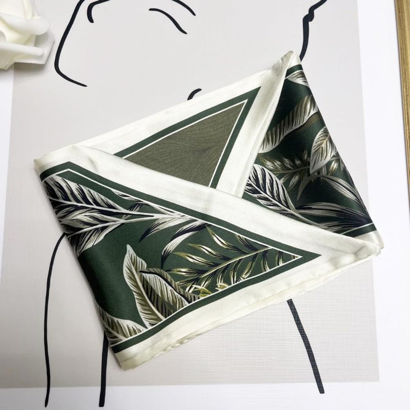 Julunar Hair Scarf for Women Silky Long Neck Head Scarves Purse Bag Scarfs for Handbag Satin Headscarf - Image 2