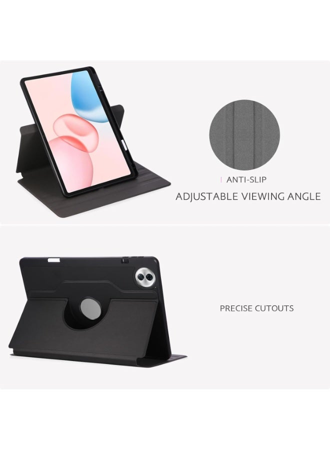 حافظة لجهاز هونر باد 10 مع حامل قلم 12.1 بوصة 2025، غطاء حامل دوار 360 درجة لتابلت هونر 10 (اسود) - Image 3