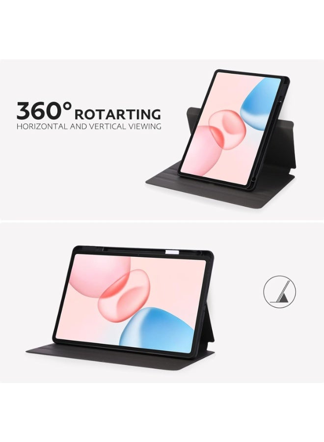 حافظة لجهاز هونر باد 10 مع حامل قلم 12.1 بوصة 2025، غطاء حامل دوار 360 درجة لتابلت هونر 10 (اسود) - Image 5