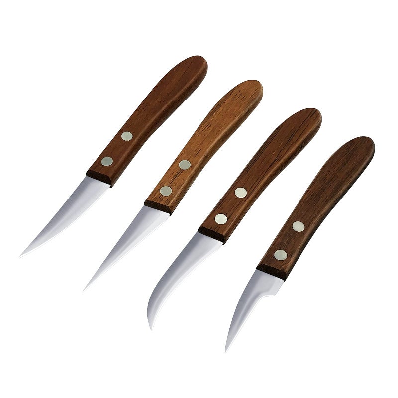 HTIAM 4 Pieces Kitchen Vegetable DIY Carving Knives Professional Chef Knife Sharp Well Food Fruit Paring Knife - Image 1