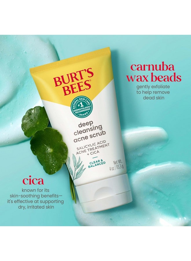 بيرتس بيز مقشر حب الشباب العميق المتوازن والواضح من بيرتس بيز، علاج حب الشباب بحمض الساليسيليك مع سيكا، كريم مقشر للوجه يساعد على فتح المسام وتقليل حب الشباب، 4 أونصة - Image 4