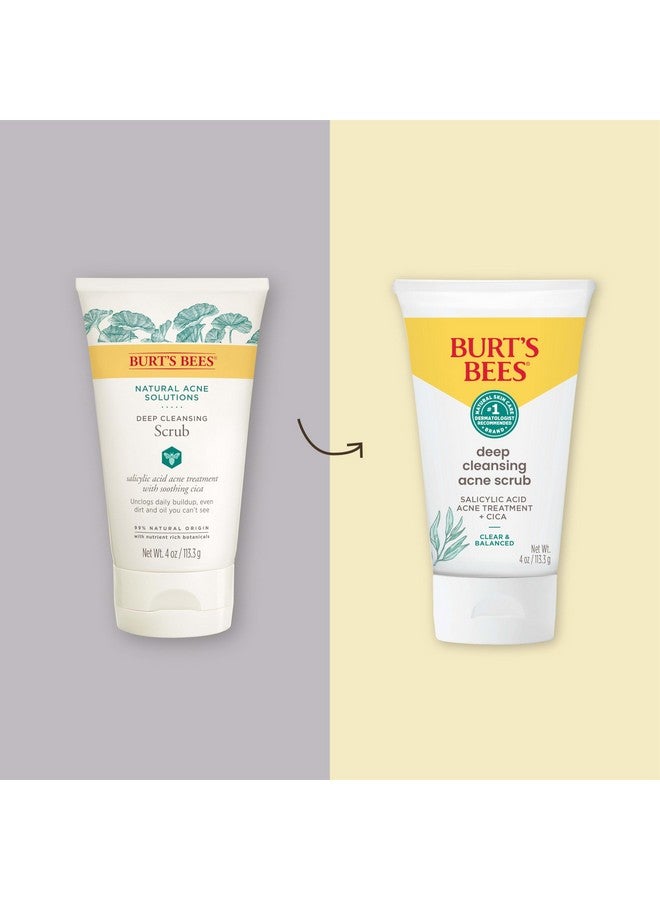 بيرتس بيز مقشر حب الشباب العميق المتوازن والواضح من بيرتس بيز، علاج حب الشباب بحمض الساليسيليك مع سيكا، كريم مقشر للوجه يساعد على فتح المسام وتقليل حب الشباب، 4 أونصة - Image 2