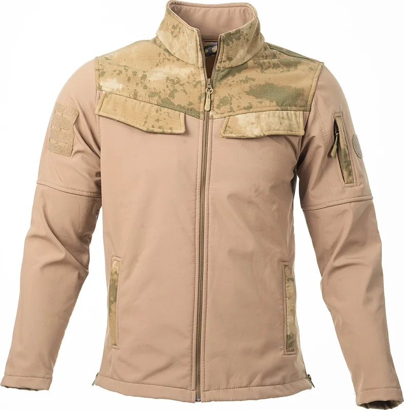 Karcamp 5-Pocket Unisex Softshell Waterproof Jacket with Pocket Cover