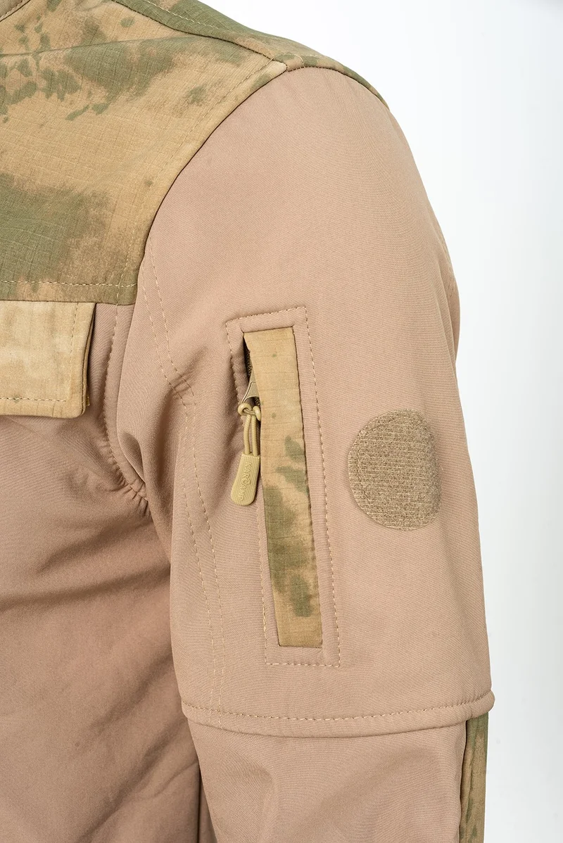 Karcamp 5-Pocket Unisex Softshell Waterproof Jacket with Pocket Cover