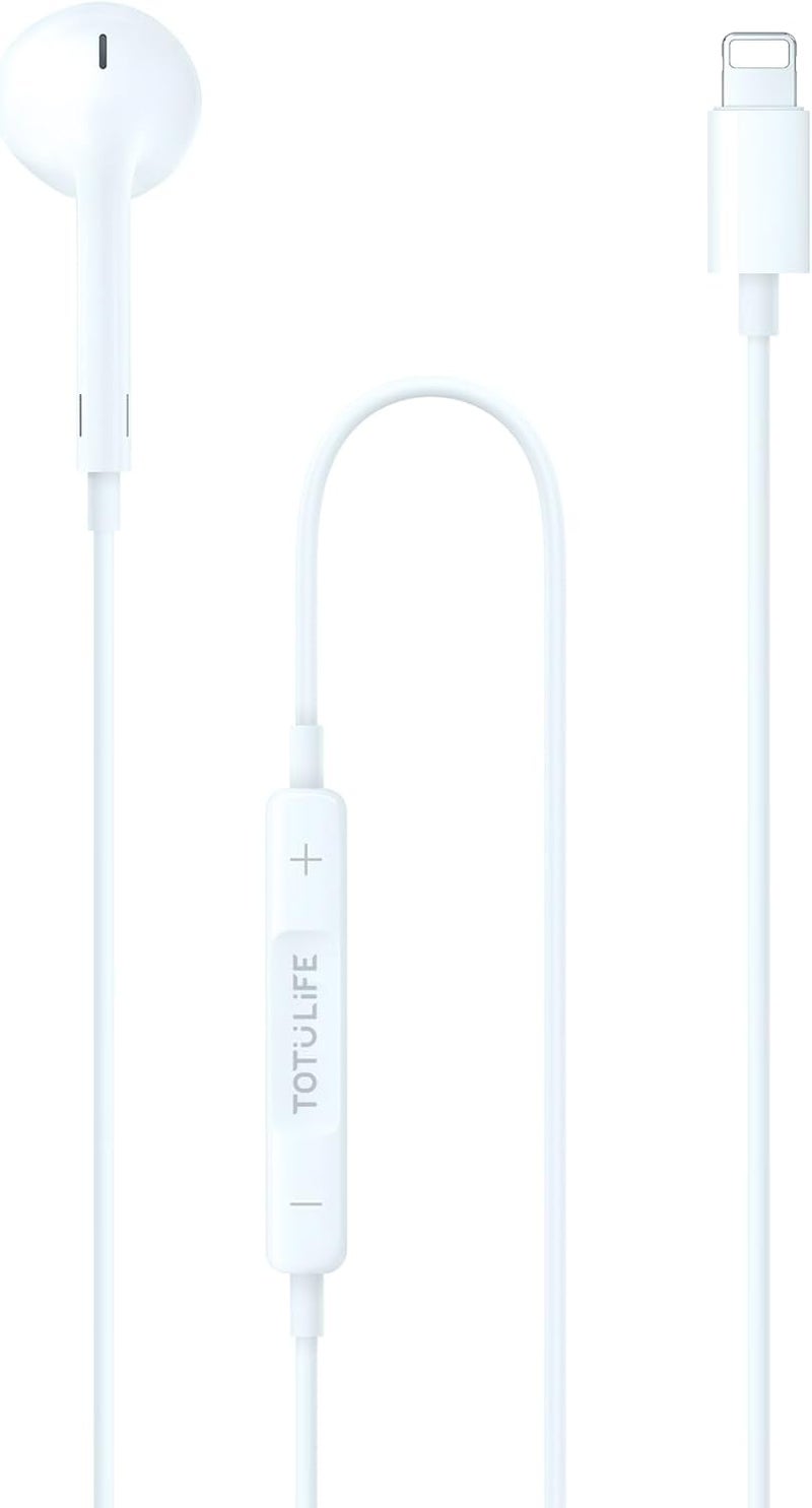 TOTULIFE PURE Series Lightning Mono Earphone - White - Image 2