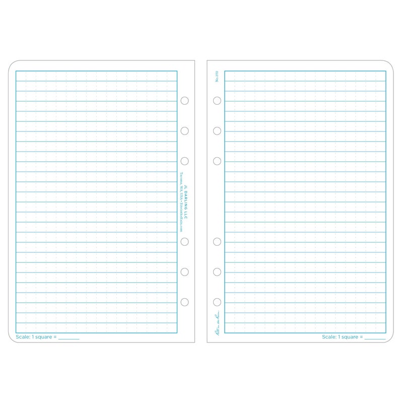 Rite In The Rain Weatherproof Loose Leaf Paper, 4.625" x 7", 32# White, Universal Pattern, 100 Sheet Pack (No. 372) - Image 2