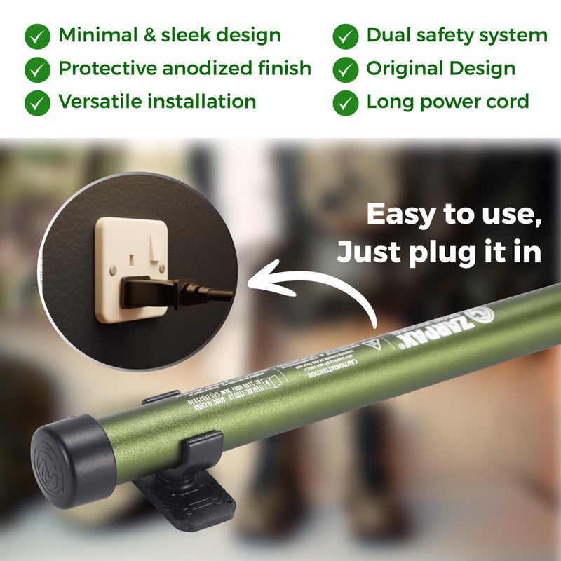 ZARPAX Gun Safe Dehumidifier Rod | Dehumidifier Rod For Enclosed Spaces, Gun Safe & Cabinets | Protect Valuables & Stop Humidity, Moisture, & Corrosion | Comes with 2 Mounting Brackets | 12''/30cm - Image 5