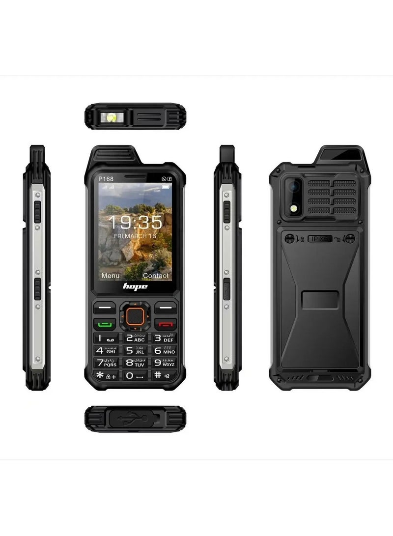 هاتف محمول بأربع شرائح SIM - هاتف GSM رباعي الشرائح مزود بكاميرا وعمر بطارية طويل ومساحة تخزين قابلة للتوسيع - هاتف محمول للأعمال والسفر للاتصال العالمي