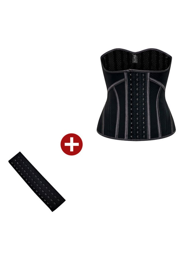 Three-breasted Buckle 19-bone Waist Latex Waist Seal Waist Belt Women's Fitness Restraint Belt Body-shaping Clothing Sports Plastic Belt