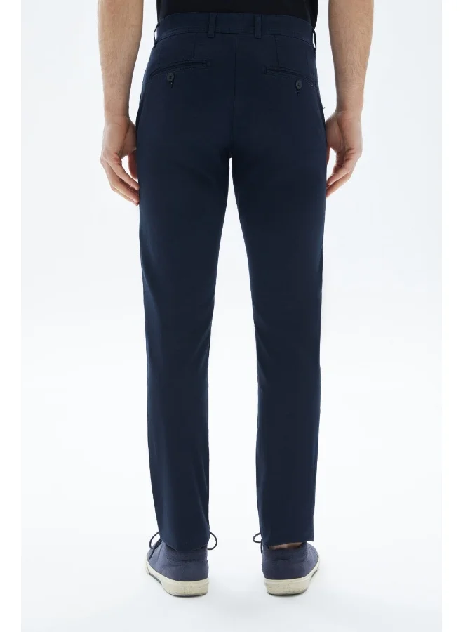 Wecre8 Navy Blue Chinos Slim Trousers