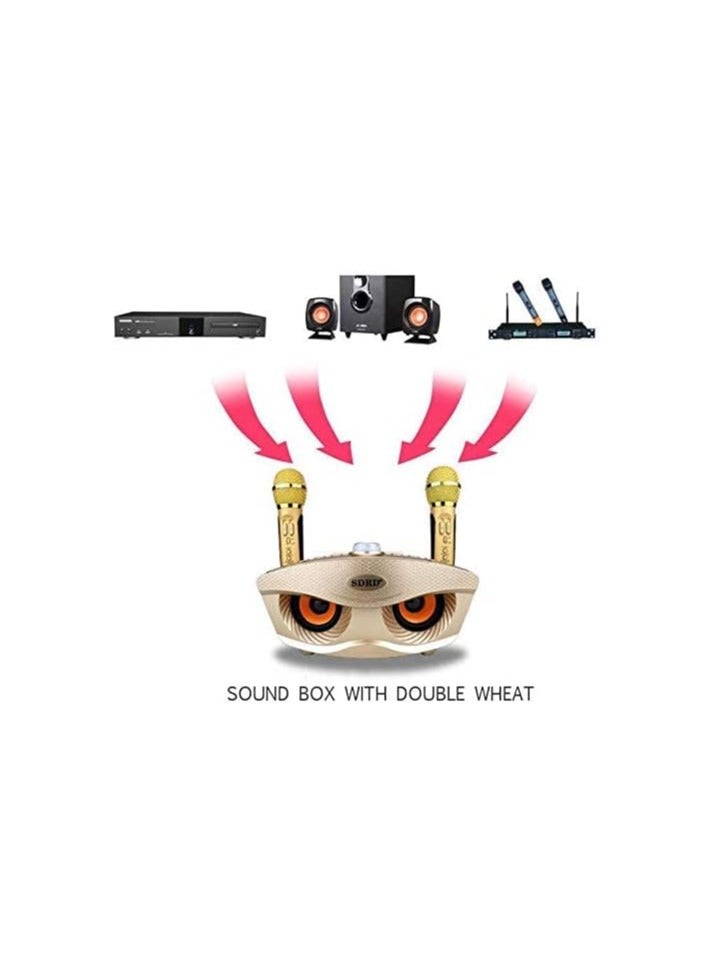 SDRD Wireless Bluetooth Speaker with Dual Microphone and Rechargeable Battery – Portable, High-Quality Sound, Ideal for Parties, Meetings, and Outdoor Activities" - Image 3