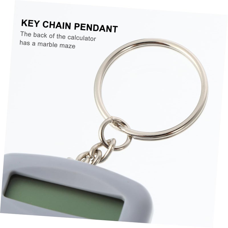 Mini Portable Electronic Calculator Grey Cute Cartoon Design Lightweight Pocket For Students Office School Accounting Use - Image 4