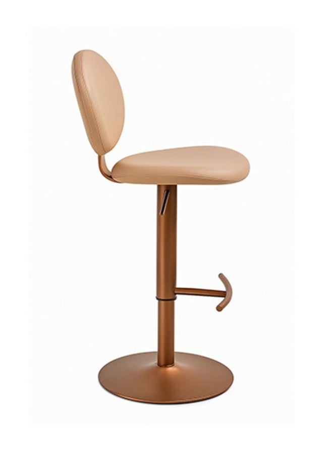 YI ONE Bar Chair & Bar Stool – Adjustable PU Leather Swivel Seat with Rose Gold Frame & Footrest, Modern Design for Kitchen & Home - Image 4