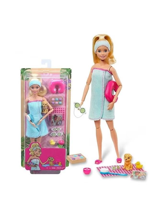 NIBEMINENT Barbie Bathing Doll Swimming Circle Toy 3-7 Years Old - Image 1