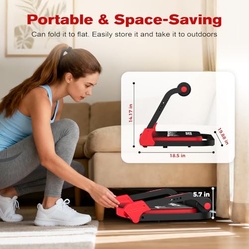 DERACY Sit Up Exercise Equipment, Adjustable Ab Machine, Multi-Functional Sit Up Machine, Ab Workout Equipment, Ab Trainer Machine for Women Men (RED) - Image 5