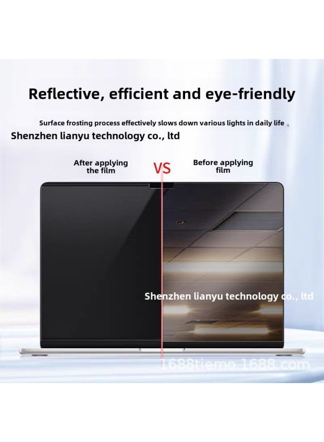 Applicable Anti-peep Film Air15.3 Notebook 360 Degree Anti-peeping M4 Detachable MacBook Screen Pro14-Color:Nano Adsorption Frame Sticker Type【180 ° Left And Right Privacy Films】 (with Bottom Plate For Easy Storage) Reusable-Size:2022 Pro13.3  M2 - Image 4
