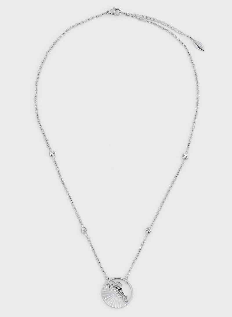 POLICE Stainless Steel Necklace With Crystals