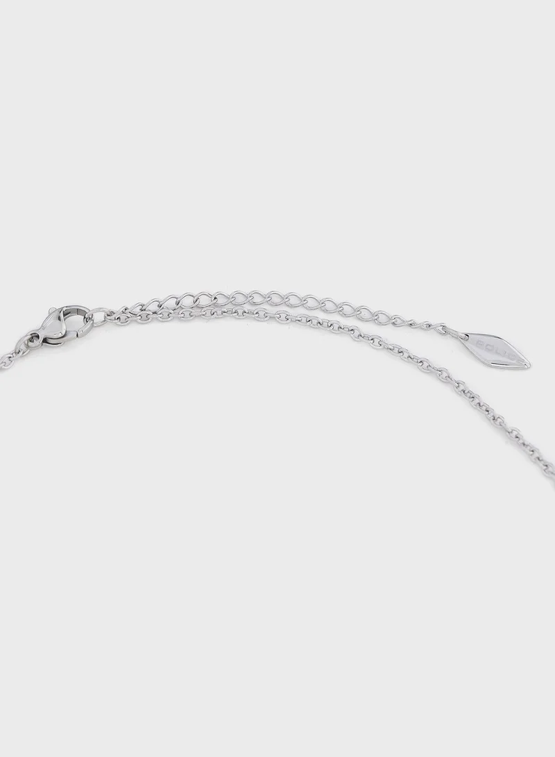 POLICE Stainless Steel Necklace With Crystals