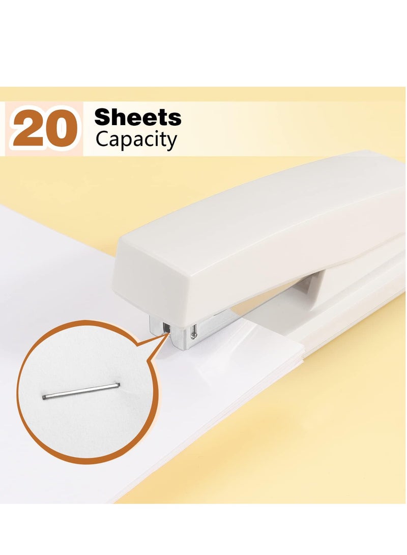 Generic Stapler, Office Stapler, Stapler for Desk Portable Durable Staplers Office Supplies (white)  - Image 3