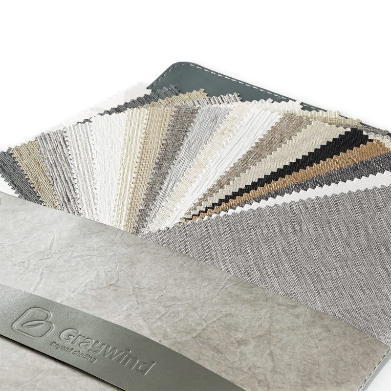 Graywind Graywind 100% Blackout Roller Shades Roller Blinds Window Blinds with Valance, One Size (Fabric Samples)  - Image 2