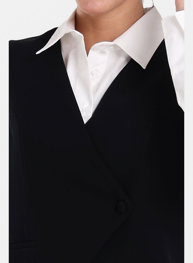 Clue Asymmetrical Sleeveless Vest - Image 5