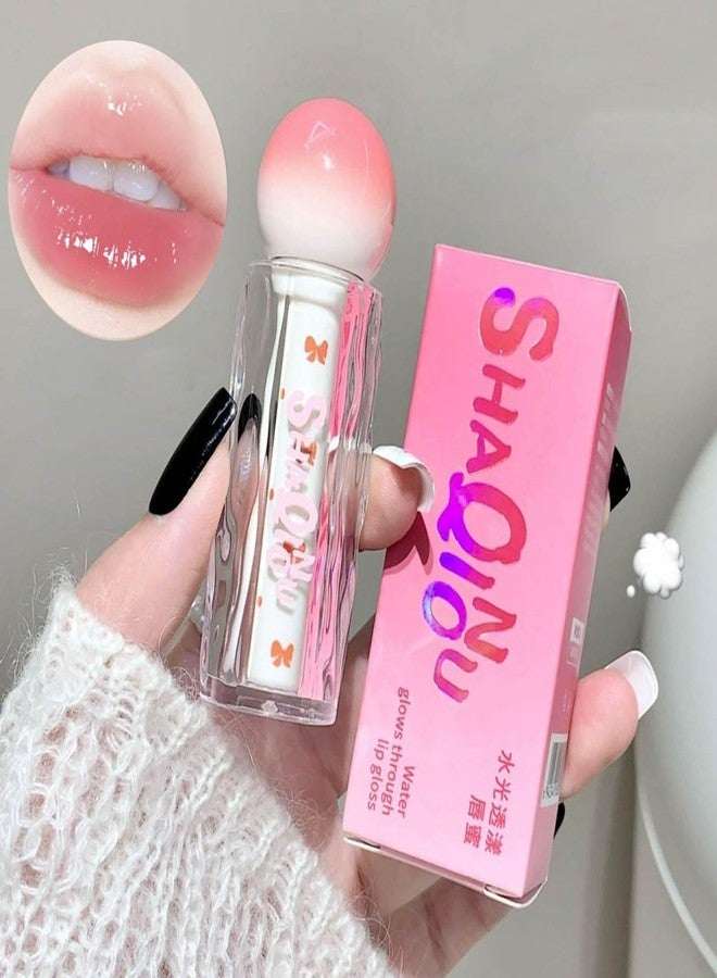 KTouler 4Pcs Moisturizing Lip Gloss Set,Jelly Pink Plumping Long Lasting Cute Lip Gloss For Girls,Glossy Fruit Flavored Non-Toxic with High-Shine Finish Lip Makeup For Women - Image 3