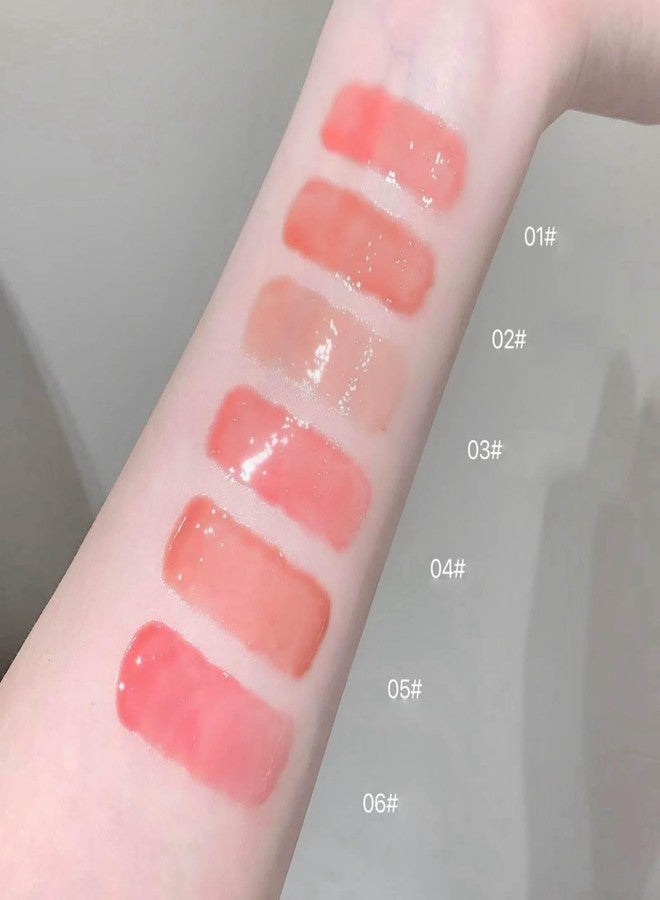 KTouler 4Pcs Moisturizing Lip Gloss Set,Jelly Pink Plumping Long Lasting Cute Lip Gloss For Girls,Glossy Fruit Flavored Non-Toxic with High-Shine Finish Lip Makeup For Women - Image 4