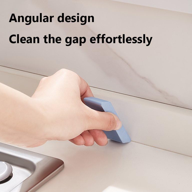 KRIVETY Stainless Steel EraserLimescale Rust Glass Cleaning Decontamination Magic Eraser for Kitchen and Bathroom Best Cleaning Supplies for The Toughest Stains Dirt Pack of 1 Blue - Image 4