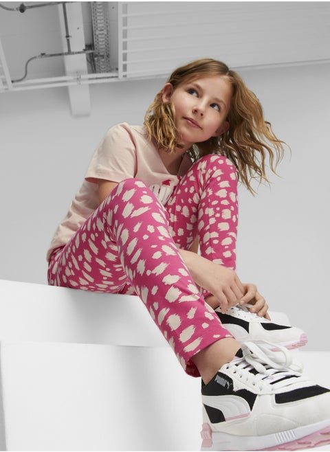 Essentials Kids Girls ANIMAL Printed Leggings