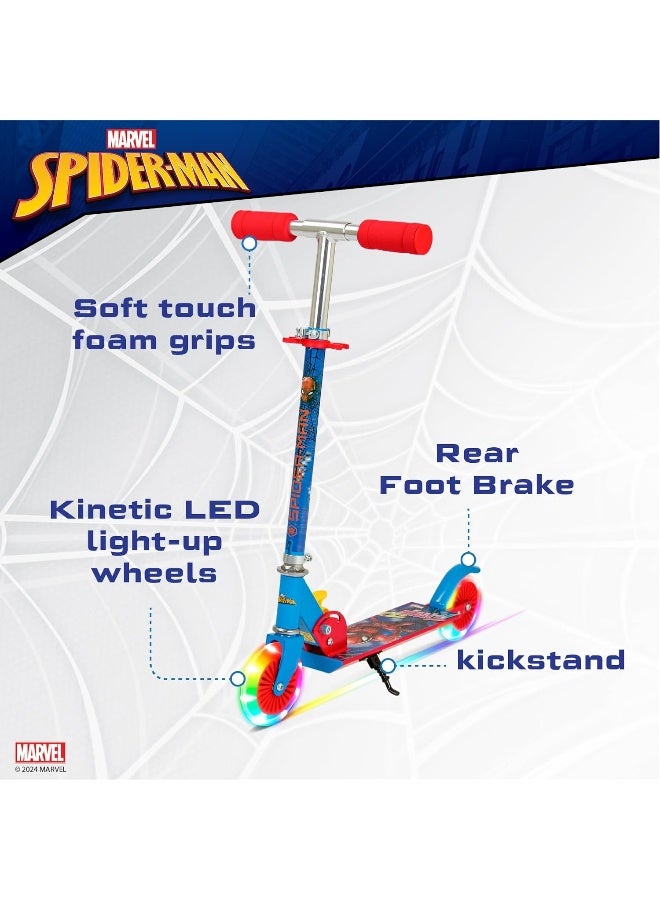 Spartan SPARTAN Spiderman 2 Scooter - with LED light Blue  - Image 4