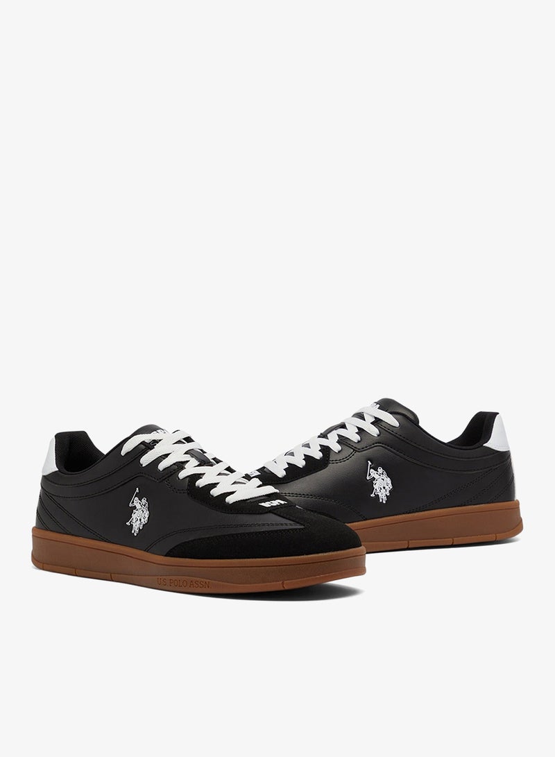 U.S. Polo Assn. Men's Black Low-Top Sneakers - Fashionable Lace-Up Style, Perfect for Everyday Casual Outfits Shoes - Image 3