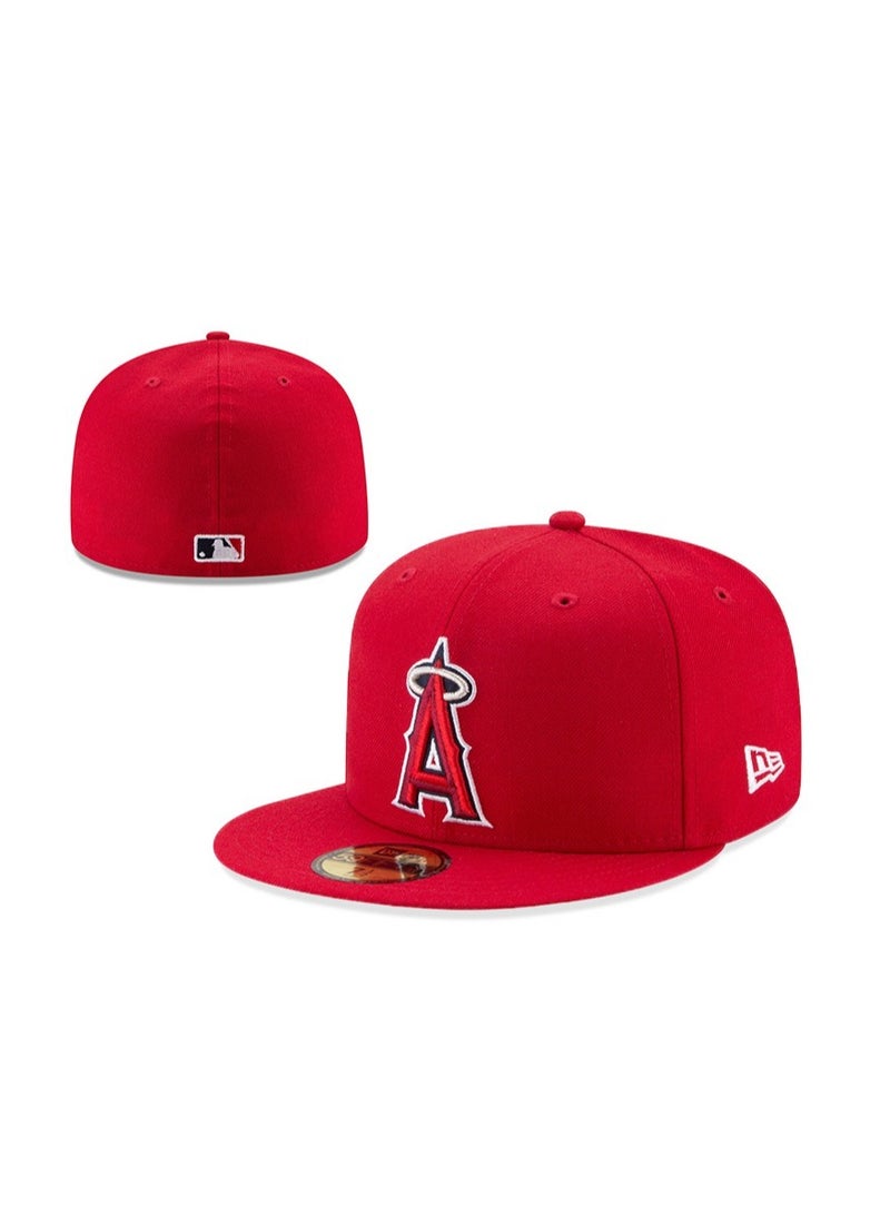 NEW ERA قبعة بيسبول حمراء من نيو إيرا لوس أنجلوس أنجلز - 59.6 سم