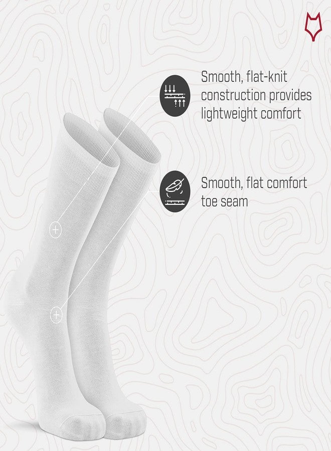 FOX RIVER Therm-A-Wick Ultra-Lightweight Crew Liner Sock | Cold Weather & Winter Socks | Moisture-Wicking | Breathable | Warm | White | Large - Image 3