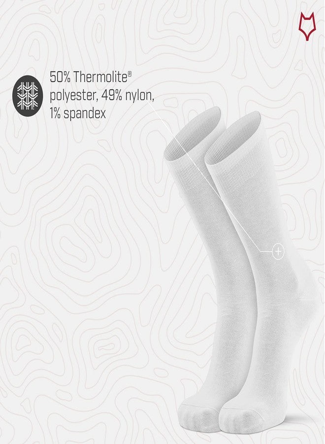 FOX RIVER Therm-A-Wick Ultra-Lightweight Crew Liner Sock | Cold Weather & Winter Socks | Moisture-Wicking | Breathable | Warm | White | Large - Image 4