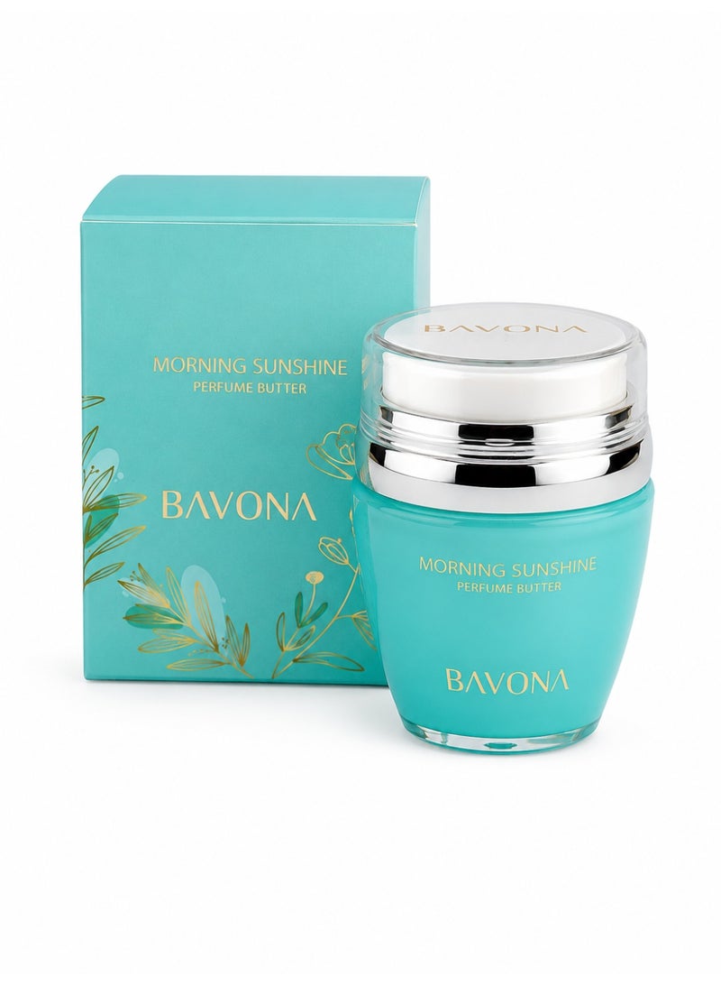 Bavona Morning Sunshine Perfume Butter Long Lasting Moisturizing With Fruity Floral Rose Musky & Powdery Notes 30ml - Image 1