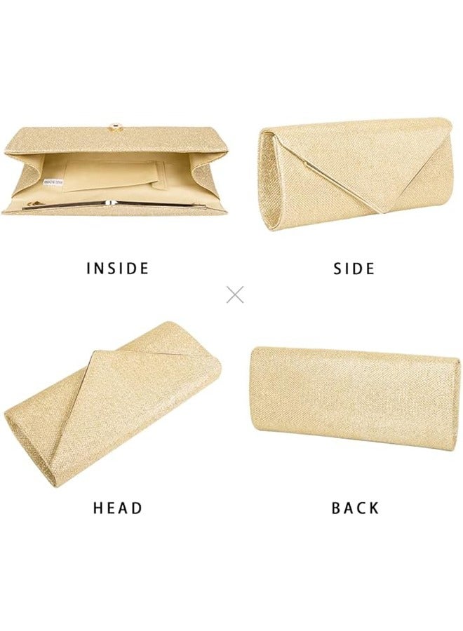 Clutch Purses for Women, Sparkling Envelope Evening Bag, Fashion Sparkly Party Prom Purse - Image 3