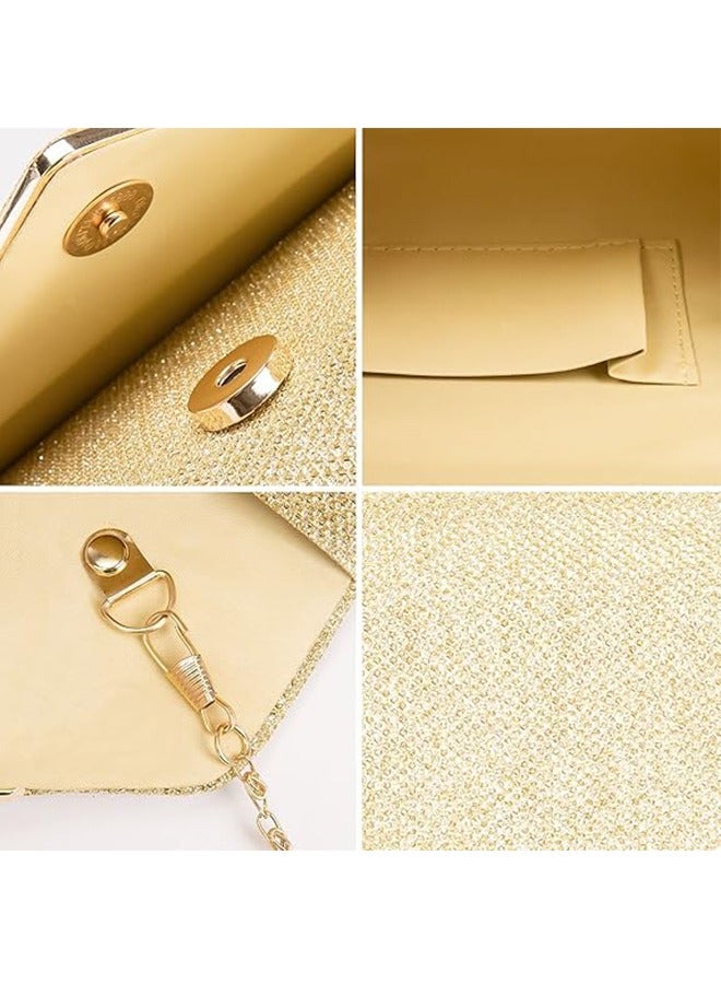 Clutch Purses for Women, Sparkling Envelope Evening Bag, Fashion Sparkly Party Prom Purse - Image 5