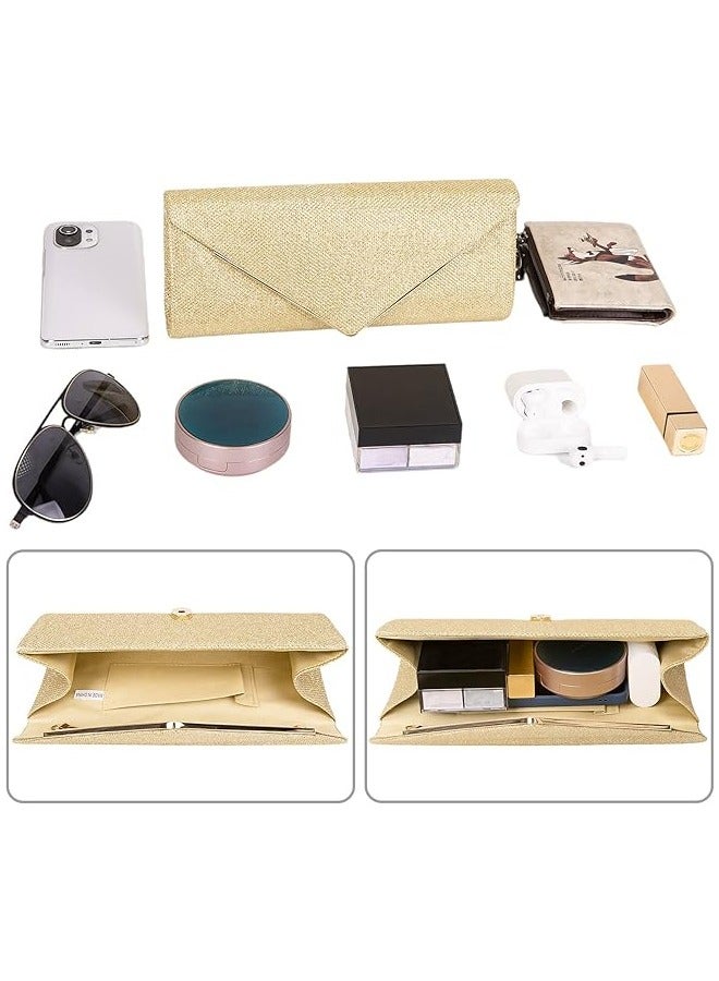 Clutch Purses for Women, Sparkling Envelope Evening Bag, Fashion Sparkly Party Prom Purse - Image 4
