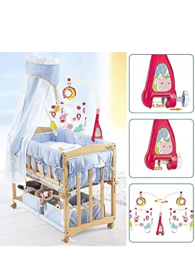 Baby Bed Bell Musical Mobile Crib Dreamful Bed Ring Rotate Bell Rattle Baby Crib Mobile 360 Degrees Rotating  - Image 3