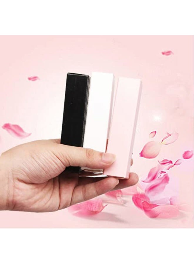 COSIDEA 50 قطعة صناديق فارغة لملمع الشفاه الأسود W23 × W23 × H103 مم / 0.9 * 0.9 * 4.05 بوصة، عبوة عطر/ماسكارا للأعمال الصغيرة بالجملة، صندوق كرافت ورقي فاخر للتغليف - Image 3