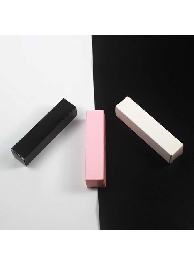 COSIDEA 50 قطعة صناديق فارغة لملمع الشفاه الأسود W23 × W23 × H103 مم / 0.9 * 0.9 * 4.05 بوصة، عبوة عطر/ماسكارا للأعمال الصغيرة بالجملة، صندوق كرافت ورقي فاخر للتغليف - Image 5