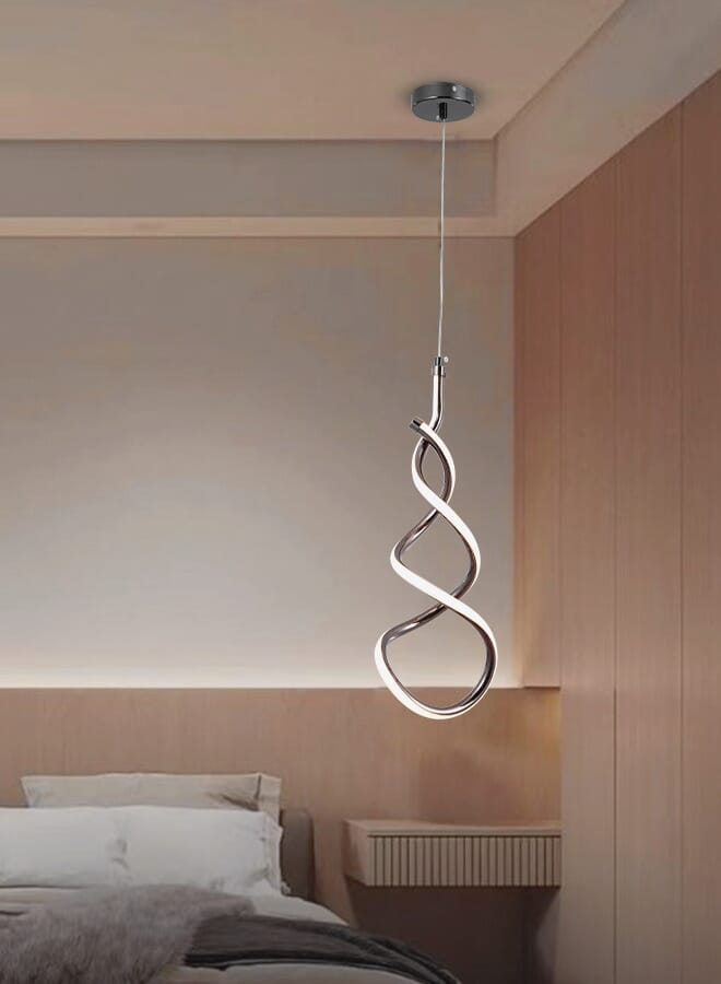 Best Power مصباح سقف معلق حديث 6001-1-BK – مصباح LED معلق بقوة 24 واط مع 3 مستويات إضاءة، ارتفاع قابل للتعديل (حتى 130 سم) – إضاءة داخلية أنيقة - Image 1