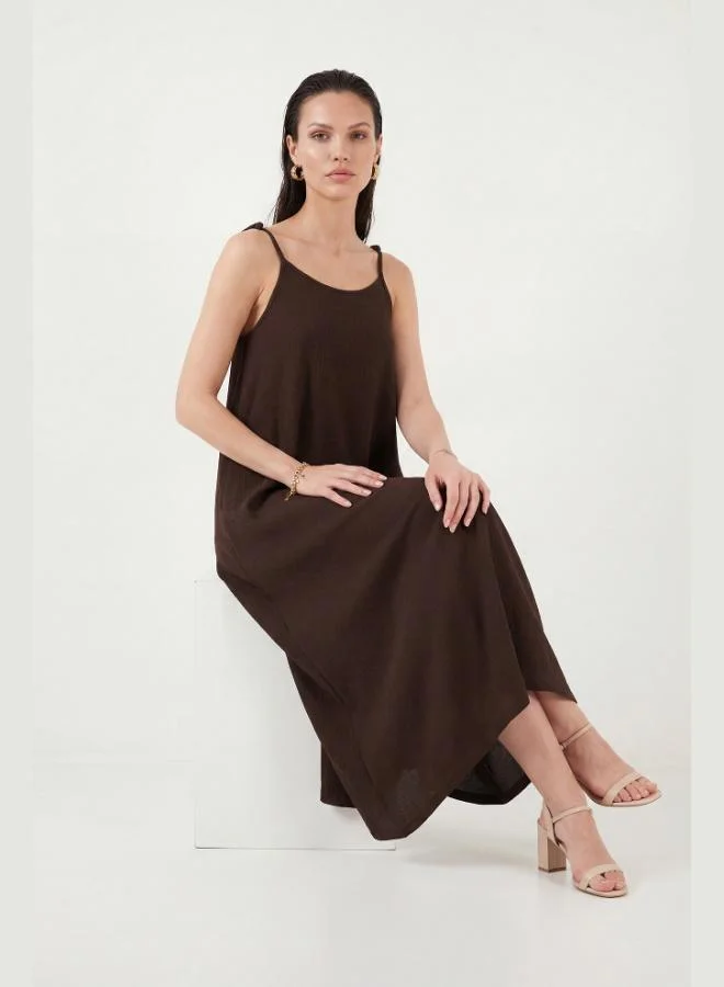 Lela  Lela Regular Fit Strappy Long Dress Women's Dress 5865732 for Women | Best Price UAE