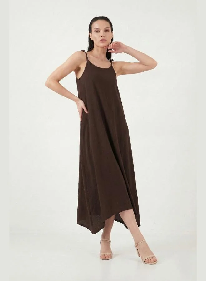 ليلا Lela Regular Fit Strappy Long Dress Women's Dress 5865732